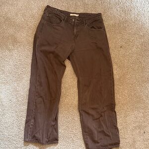 Levi's Brown Straight-Leg Jeans